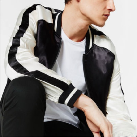 NWT Zara Kimono Koi Fish Embroidered Bomber Jacket - Picture 7 of 8